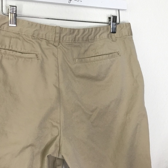 Mens Claiborne Khaki Flat Front Shorts - Picture 5 of 5